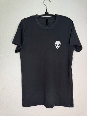 Easy Wear Black Alien Logo Crewneck Women’s T-Shirt, Size S